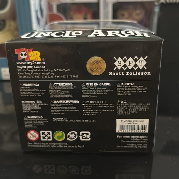NIB 5” Mini Qee Scott Tolleson Uncle Argh Vinyl Figure Collectible NRFB - Picture 3 of 6
